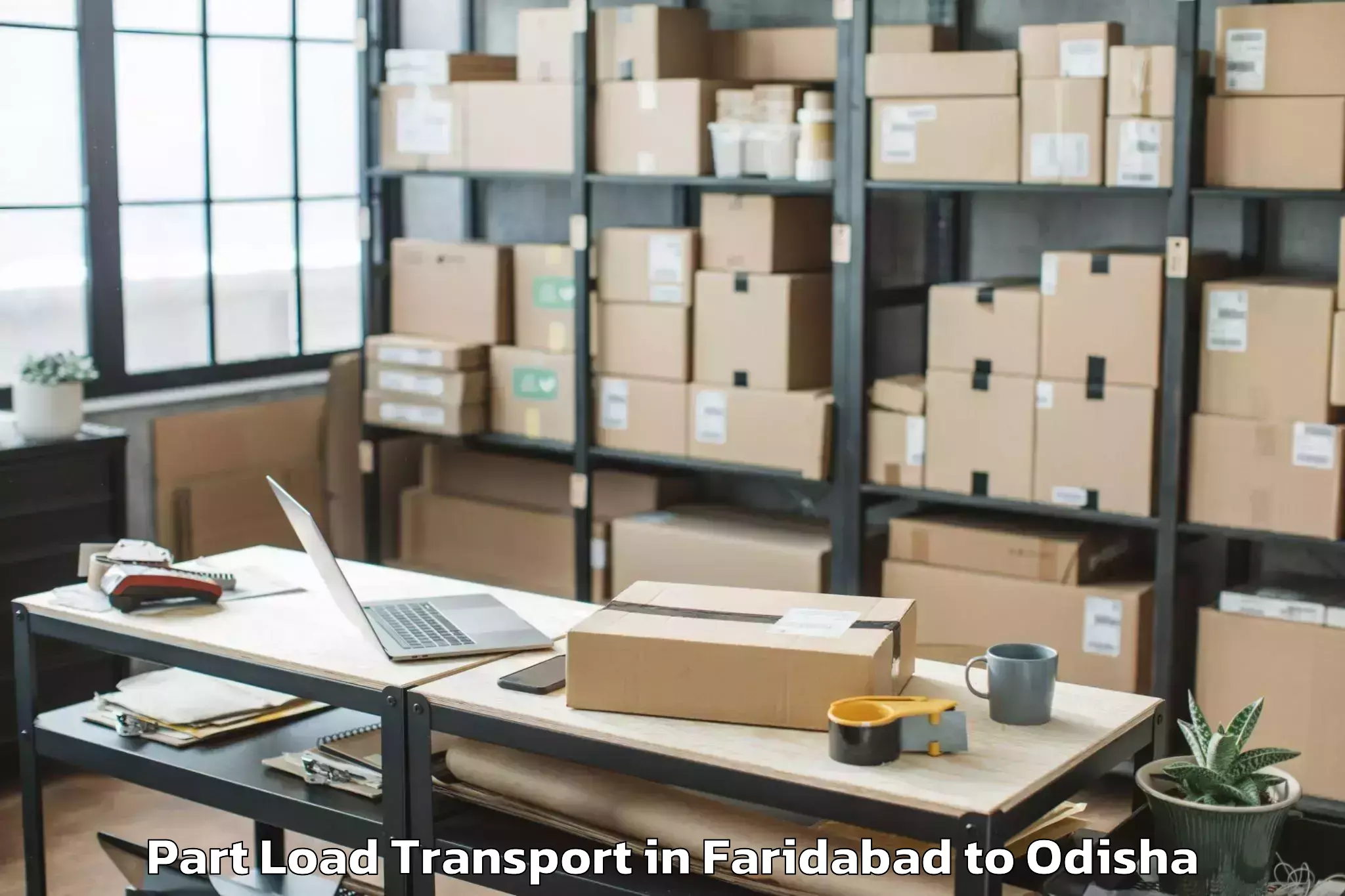 Trusted Faridabad to Kanjipani Part Load Transport